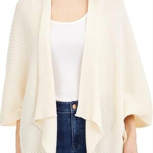 Joie Cream Women's Knit Poncho